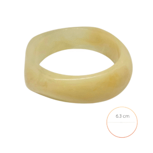 Pulsera hueso cuadrada