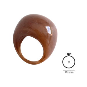Anillo bola café