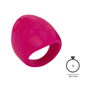 Anillo vívido fucsia