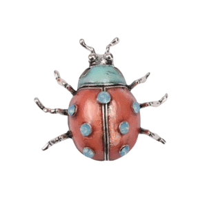 Broche mariquita verde