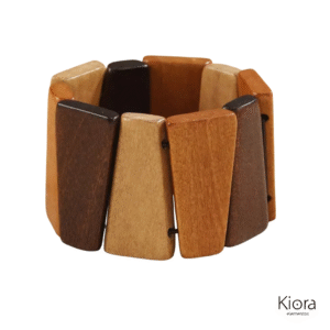 Pulsera Piezas madera / resorte