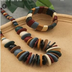 Pulsera Madera Azules - Madera liviana